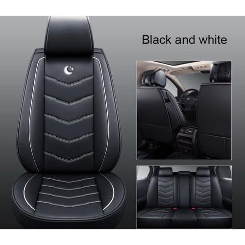 Universal Car SUV Standard 5-Seat PU Leather Seat Covers Cushion Front+Rear for Mazda 3 6 CX-5 CX-7 Tribute