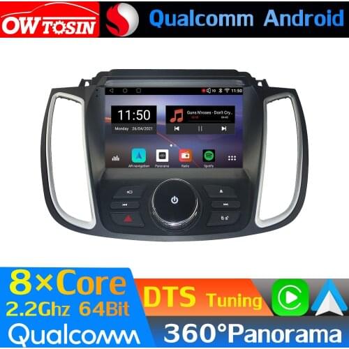 Qualcomm 8Core Android Car Media For Ford Kuga C-Max Escape 2012-2019 GPS Navigation 360 Camera Radio Head Unit CarPlay HDMI DTS