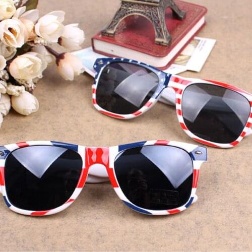 UK USA Flag Vintage Sunglasses US Patriotic United States Stars Stripe New Car Styling Drive for Women Men Sun Glasses Eyewear