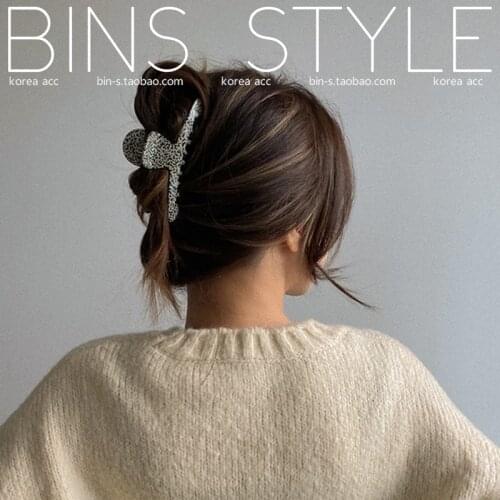 South Koreas hair clip temperament back head clip French plate hair clip Japanese and Korean shark clip large hair clip