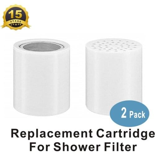 15 Stage Repalcement cartridge for Bath Shower Filter Sand , Odor , Chlorine&Heavy Metals Removal Water Filter