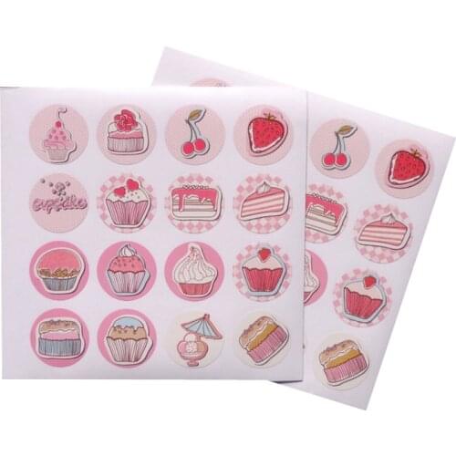 160pcs/lot Lovely Sweet Cake Box DIY Decorative Seal Sticker Gifts Sealing Sticky DIY Gift Sealing Sticker