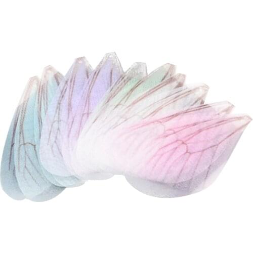 20 PCS Cheese Yarn Fashion Dragonfly Butterfly Wings Charms DIY Women Earrings Jewelry Components DIY projects