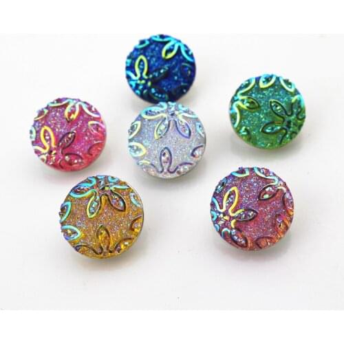 Snaps Jewelry 50PCs Flower Cameo Multicolor Mixed Ginger Snap Buttons For Snap Button Jewellery 18mm,best gifts