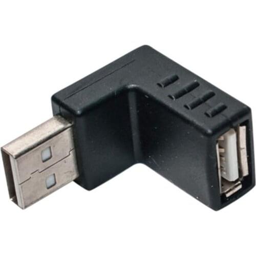 CARPRIE New Right Angle USB Male Down Facing Horizontal Female Adapter Extension Connector Hot 18Mar22