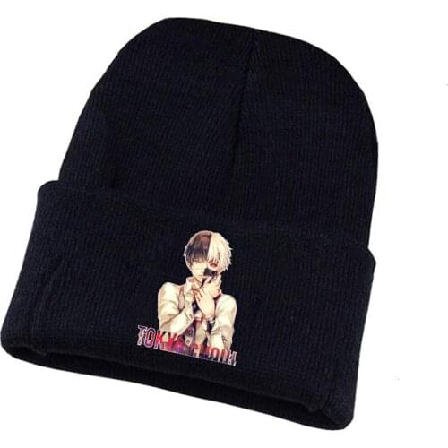 Anime Tokyo Ghoul Knitted hat Cosplay hat Unisex Print Adult Casual Cotton hat teenagers winter Knitted Cap