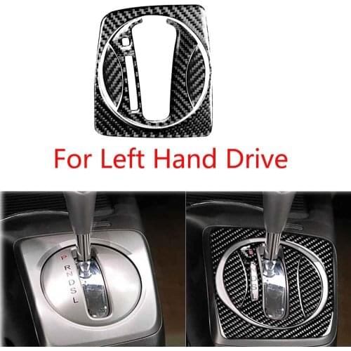 Carbon Fiber Automatic Gear Shift Panel Cover Trim For Honda Civic 8th 06-11 07