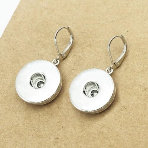 BOBOSGIRL New Hot Sale Copper Snap Button Earring (fit 18mm 20mm Snaps) Cp601