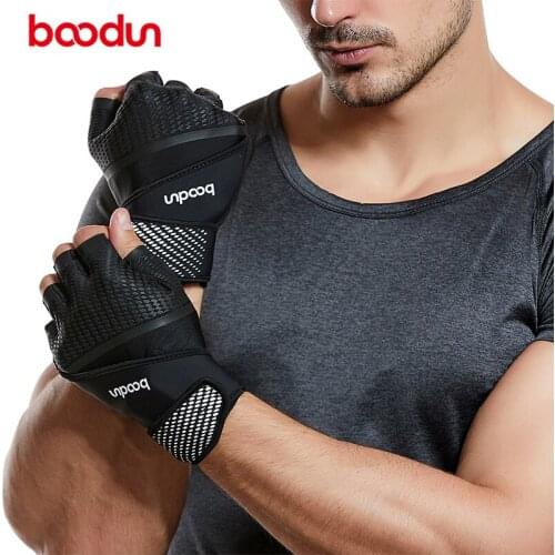 BOODUN Pro Gym Weightlifting Gloves Breathable Women Men Sports Fitness Gloves Wear Resistant Sports Training Workout Pro Glove