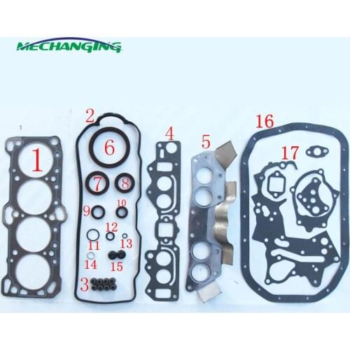 FOR MITSUBISHI NIMBUS GALANT PICK-UP PAJERO EXPO HYUNDAI SONATA SANTAMO 4G63 G63B 2.0L Engine Gasket full set MD040272