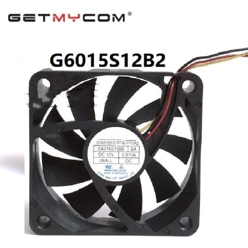 Getmycom Original G6015S12B2 mute fan Nonoise BA 60mm 6cm For Samsung TV HLT5687 HLT6187 HLT5087 HLT5687SAX/XAA HLT6187SX/XAA