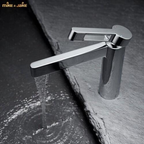 Chrome brass basin faucet hot and cold tap single handle bathroom faucet basin sink crane bathroom brass tap