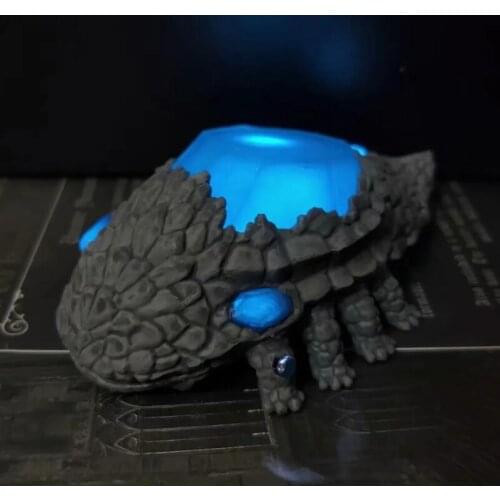 Game DARK SOULS Crystal Lizard LED light-up Statue PVC Action Figure Model Toys