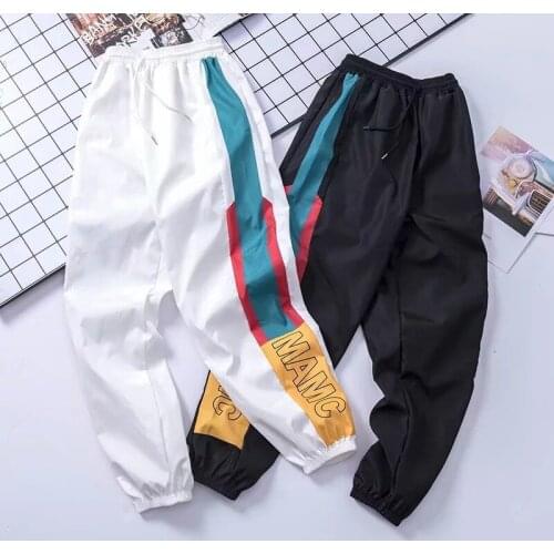 2021 New Fashion Sports Casual Mens Pants Sports Pants Street Outdoor Running Training Loose Breathable Closing Small Leg Pants