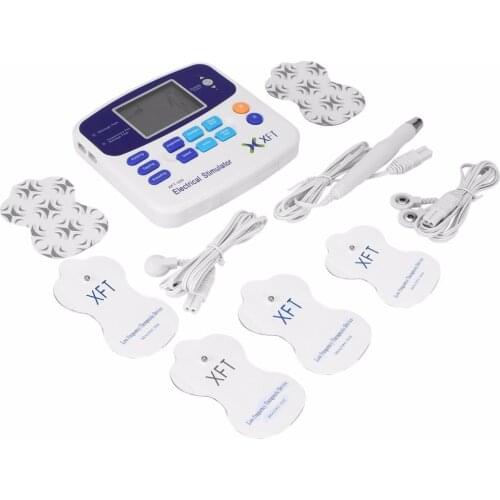 New Arrival XFT-320 Electrical Stimulator Massager Dual Tens Machine With Pads Acupuncture pen Digital Body Massage Relaxation