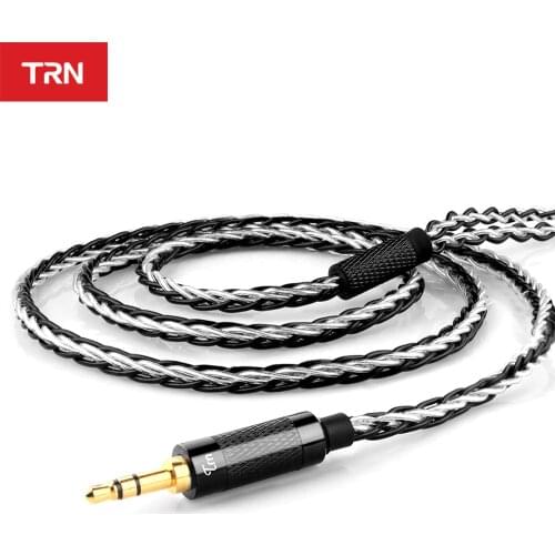 Newest TRN 8 Core Copper Silver Mixed Updated Cable 2.5/3.5mm Balanced Cable With MMCX/2pin Connector for TRN V90S V90 VX BA8
