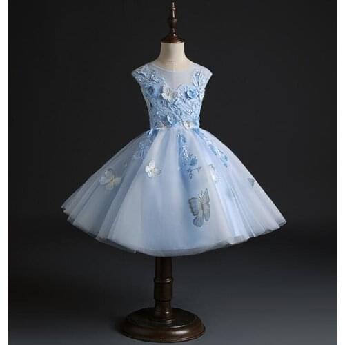 Cute Baby Girl Flower Infant Dress Princess Christening Dress Floral Baptism 1st Birthday Wedding Dresses Baby Girl Easter Gift