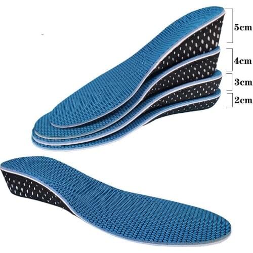 Height Increase Insole Shoes Men Women Arch Support Shock Absorbing Memory Foam Increased Insoles For Shoes Pad Sole Inserts Eva