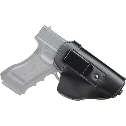 Tactical Leather IWB Concealed Waist Holster Left/Right Hand Pistol Gun Case for Glock 17 19 S&W M&P Sig Sauer Springfield XD