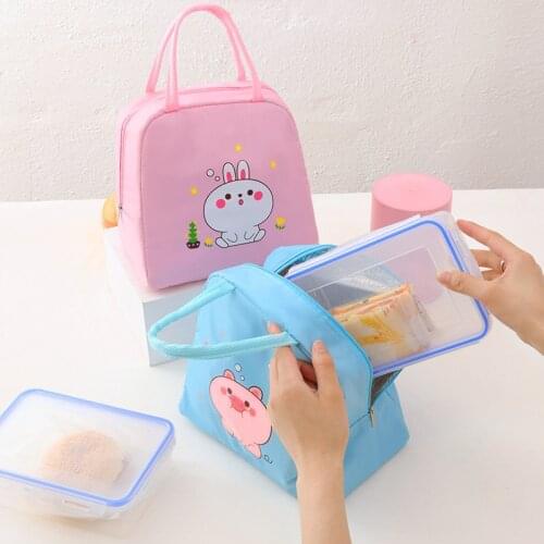 Waterproof Portable Cooler Bag Lunch Box Insulated Oxford Cloth Lunch Bag Thermal Food Picnic Bags For Women Kids Fridge Bags