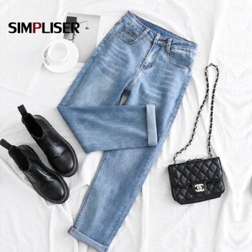 Retro Jeans Trousers Women 2021 High Quality Jeans Straight Pants Denim Blue Black White Ladies Stretch High Waisted Jeans