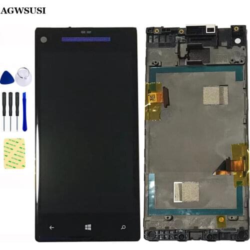 For HTC 8X C620e LCD Display Panel Screen Module Monitor and Touch Screen Digitizer Sensor Glass Assembly Replacement