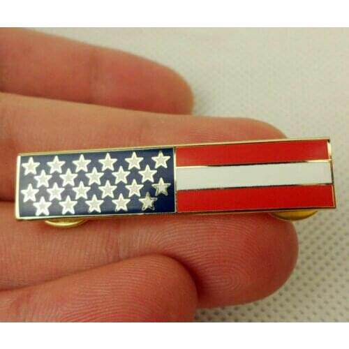 Stars and Stripes US METAL US FLAG CLOTHES PIN BADGE CLASSIC MILITARY military Store