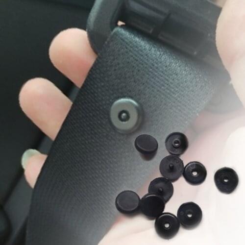 10 Pcs Safety Car Parts Black Beige Plastic Car Safety Seat Belt Stopper Spacing Limit Buckle Clip Retainer Seatbelt Stop Button