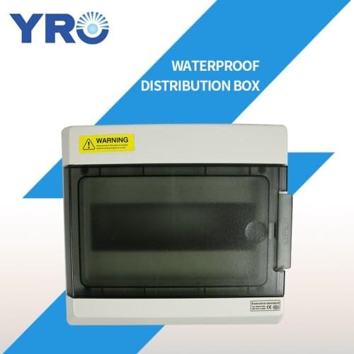 9 Ways Din Rail Outdoor Waterproof Electrical Distribution Box Circuit Breaker MCB power Plastic Junction Wire Box IP65 SH9PN