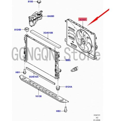 CAR electronic fan For dMo nd eoG ala xy Water tank electronic cooling fan assembly Engine cooling fan Water tank radiator fan