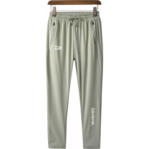Daiwa Quick Dry Women Men Fishing Wear Pants Plus Size Outdoor Sports Ice Silk Elasticity Climbing Breathable Fishing Clothing