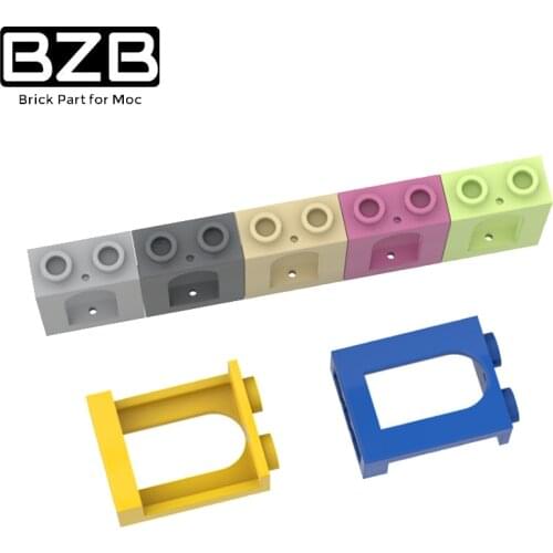 BZB MOC 10PCS Assembling Particles 90195 1x2x2 Building Block Parts Kids DIY Educational Toys Gifts