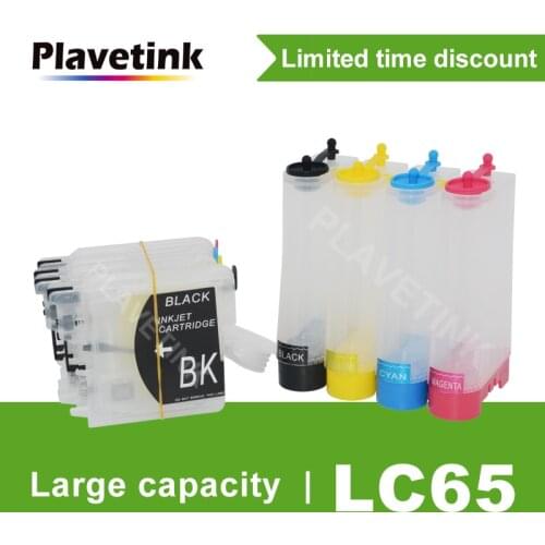 Plavetink LC65 CISS Ink Tank System For Brother DCP-J140W 145C 165C 185C 195C 197C 365CN 375CW Printer With Reset Chip