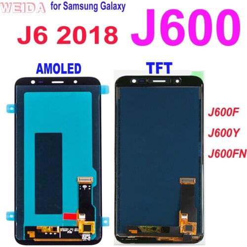 100% Tested 5.6'' Super AMOLED LCD for Samsung Galaxy J6 2018 J600 J600F J600FN LCD Display Touch Screen Assembly Replacement