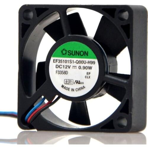 EF35101S1-Q00U-H99 For Sunon 12V 0.90W 3510 35mm 3.5CM 3-Wire Cooling Fan
