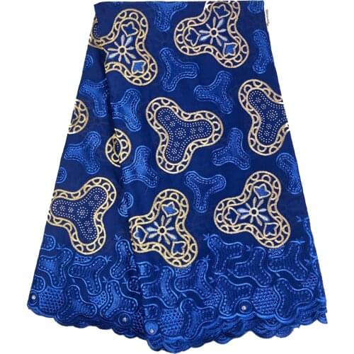 Glossy Hot Drilling Embroider Lace African Fabrics Several Colors 100%Cotton Nigerian Taffetta Fabric 1612E3