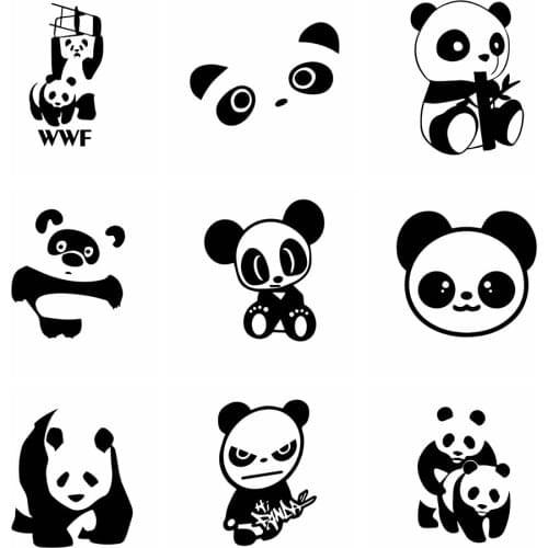 Hot Sale Panda Car Stickers And Decals Funny Wrap Vinyl Animal Cover Waterproof Scratch Sticker Auto Cars Decoration Accessories