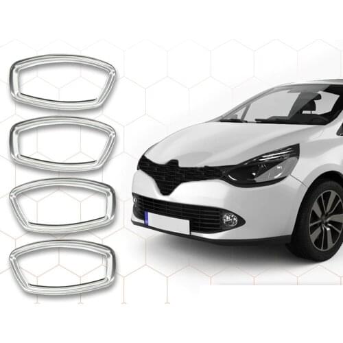 Renault Clio 4 Chrome Interior Door Handle Frame 4 Piece 2012 and Above
