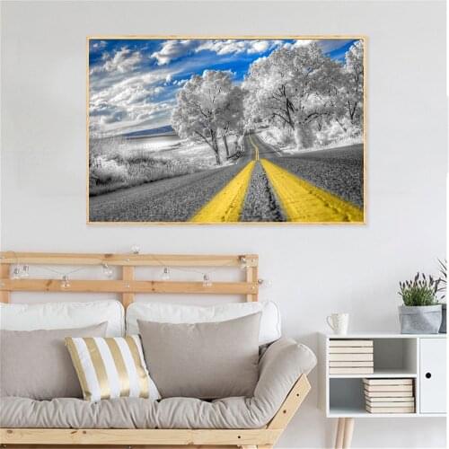 Forest Tree Painting Nordic Poster Nature Poster Wall Pictures for Living Room Bedroom Kitchen Decoration Landscape Printsv