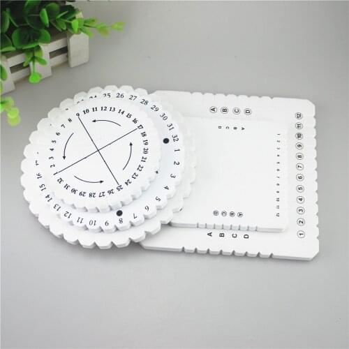 Round Square Plate Jade Macrame Kumihimo Disc Braided Cord String Bracelet Handmade Schijf Disk DIY Materials Tool 5pcs ds5-p