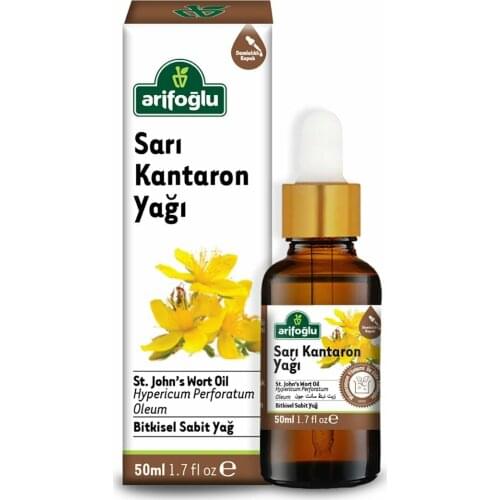 St.Johns Wort oil 50ml skin health cold pressed natural organic healing source alternative medicine health beauty turkish spice