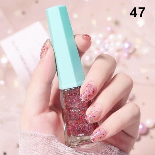 Mini Paint Pot Nail Polish and Effects with a Blend of Glitter Blue Sequins for WomenGlitter Nail Art Sequins MPwell