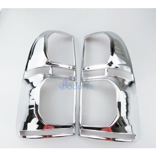 Taillight Cover Lamp Overlay 2012 2013 2014 Frame Panel Chrome Car Styling For toyota hilux vigo Accessories