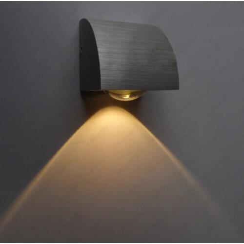 Indoor 3W LED Wall Fixture Light Night Lamp Vestibule Bedroom Canteen Disco Hotel Store Silver Shell