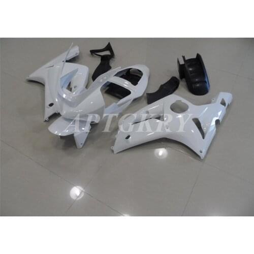 New ABS Plastic Shell Motorcycle Fairing kit Fit For Kawasaki Ninja ZX6R 636 ZX-6R 2003 2004 03 04 Bodywork Set White