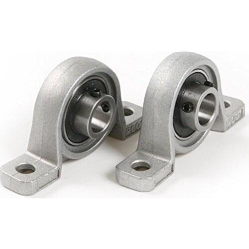 New Alloy Diameter 10mm 12mm Bore Ball Bearing Pillow Block Mounted Support KP000 KP001 for 3D Printer Parts