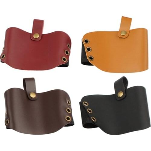 Genuine Leather Motorcycle Gear Shifter Shoes Boots Protection Cover Shift Adjustable Pad Motorcycle Gear Shift Pad