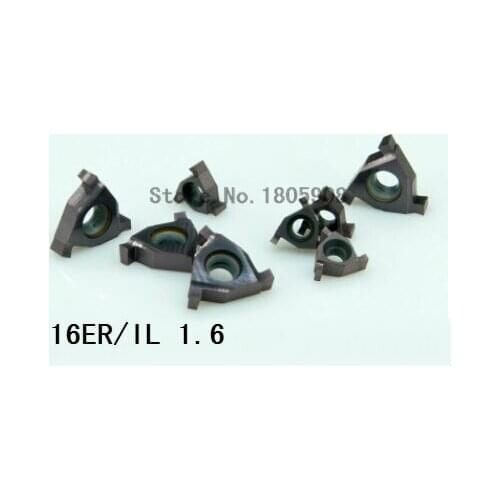 10PCS 16ER/IL 1.6 carbide turning insert ,Cutting inserts, Factory outlets,the lather, slot blade,for Grooving Holder SER /SNL
