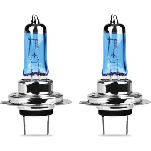 Urbanroad 1Pair/2pcs H7 Car Fog Light Bulb Halogen HeadLight Super White 6000K 12V 100W Car Light Source With Retail Package