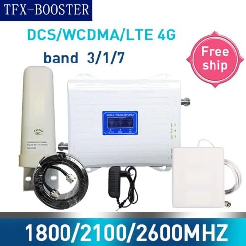 TFX-BOOSTER GSM 2G WCDMA 3G LTE 4G 1800/2100/2600MHZ Cell Phone Signal Booster 2G 3G 4G LTE 2600 Repeater Cell Phone Booster